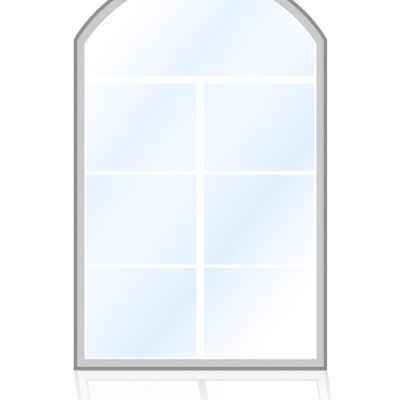 Veka-Fenster-Stichbogenfenster