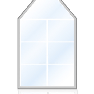 Veka-Fenster-mit-dreieckigem-Oberteil
